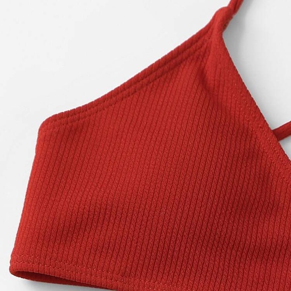 Shein Ribbed Bikini Top - Picture 2 of 2